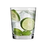 Drink Water Juice Drinking Glasses, Set of 6, 8.5 oz, Pure Collection, Ideal for Everyday Use, Drinking Glasses, Dishwasher Safe, Made in Europe