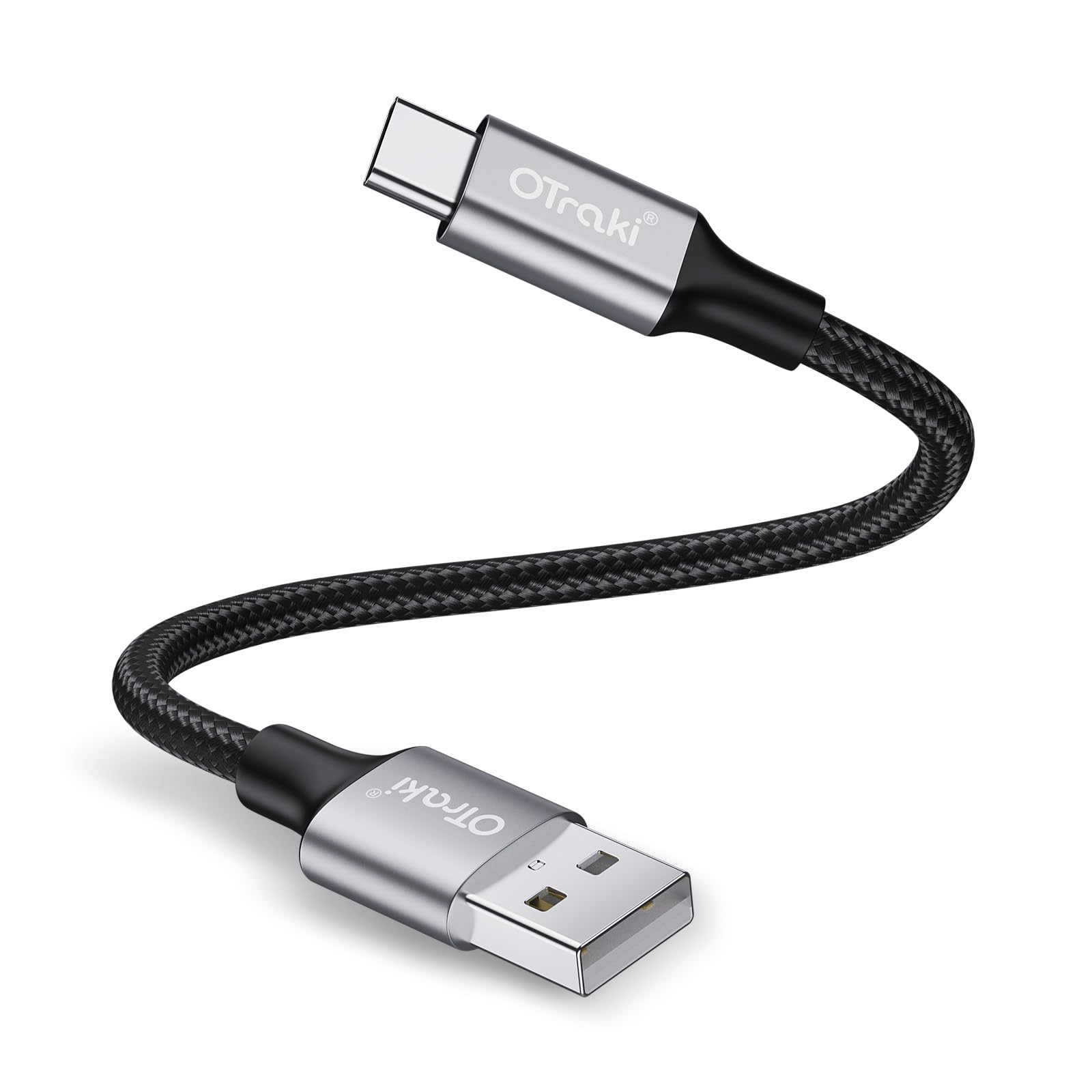 OTraki Cavo Usb C Usb A 0.1m, Cavo Usb C A A Ricarica Rapida 3a Lega Intrecciato In Nylon, Cable Type C Compatibile Con Iphone 17 Pro Max Air/16/15 Plus Pro Max, Galaxy, Pixel, PS5