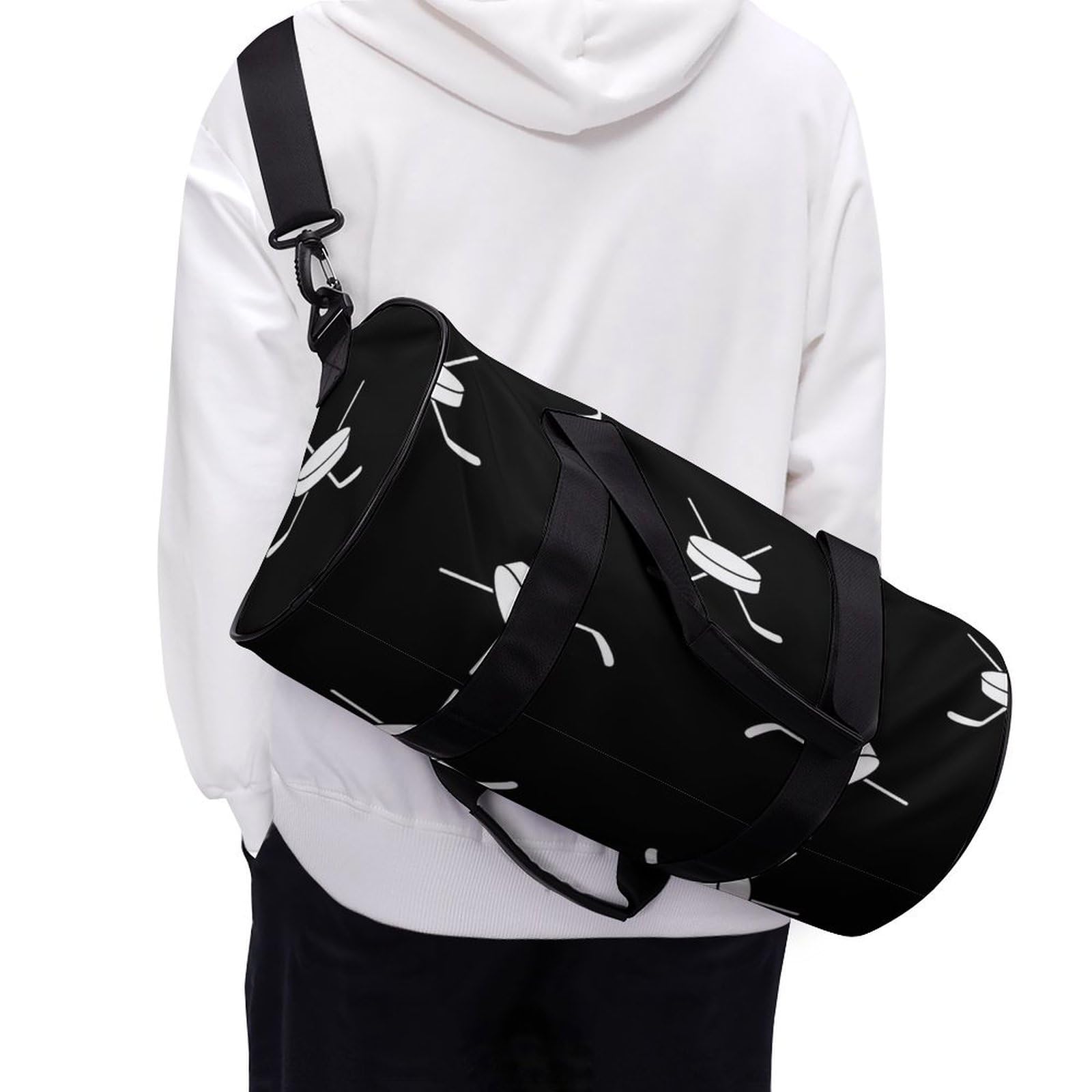 Hockey Sac De Sport Gym Sac De Voyage Sac Week-End Duffel Bag pour Camping Randonnée Voyage 45x23x23cm