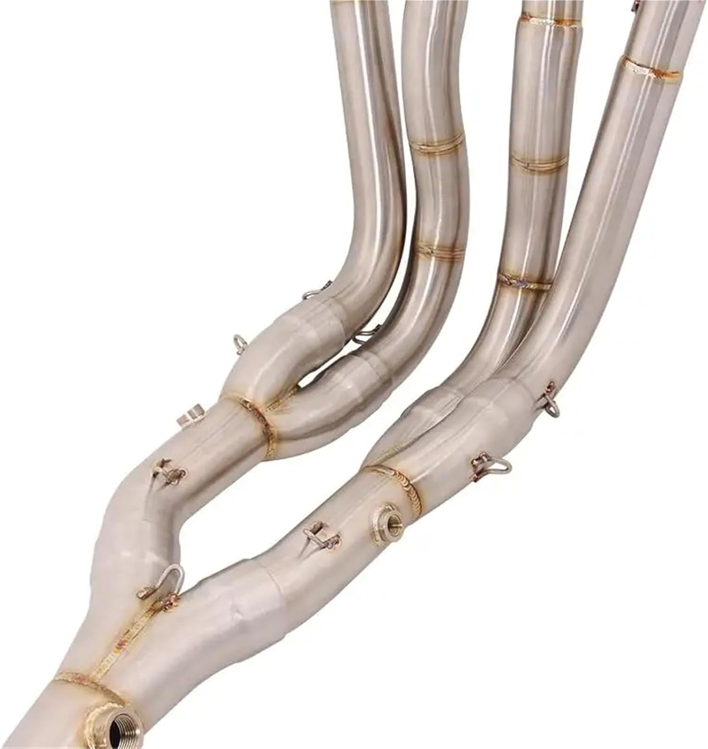 60mm Motorcycle Exhaust Header Mid Pipe Slip On For S1000RR 2010-2018 For S1000R 2015-2018 Exhaust Pipe