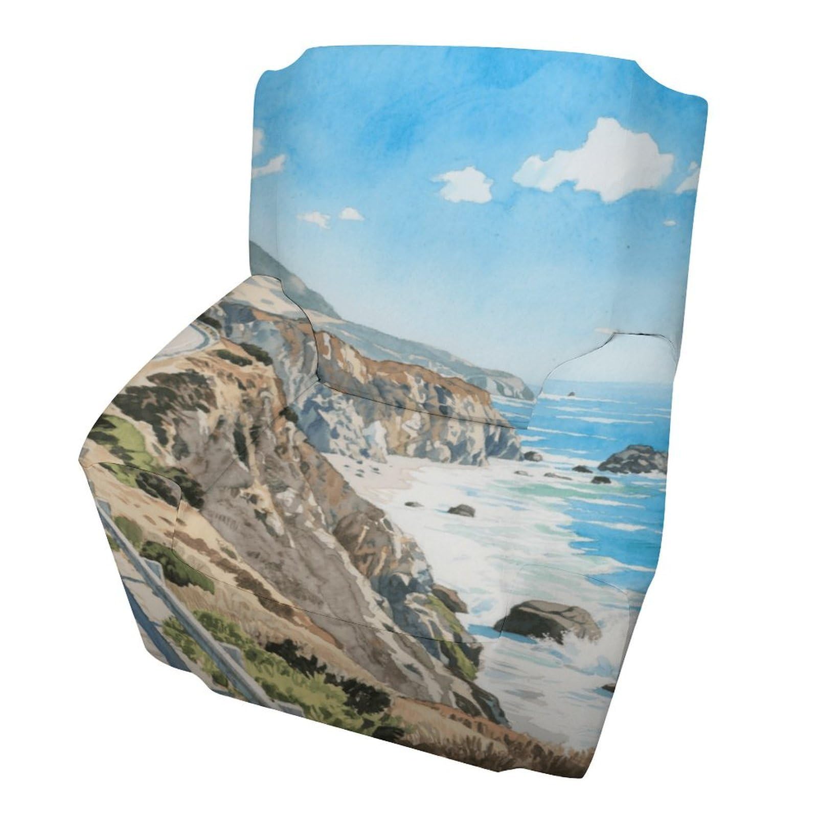 Fekiloot Style Highway 1 Ocean View Couch Cover Sofa Cover Sofa Slipcover