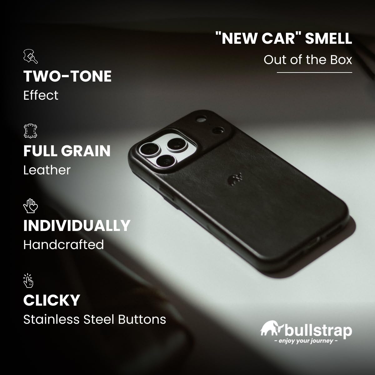 Amazon.com: Bullstrap Contemporary Closed Bottom Leather Case for