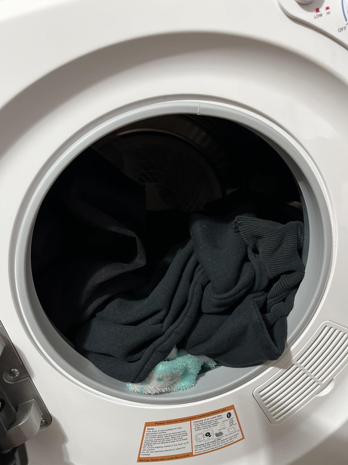 1.6 Cu.Ft Portable Clothes Dryer, 800W Fast Drying Romania | Ubuy