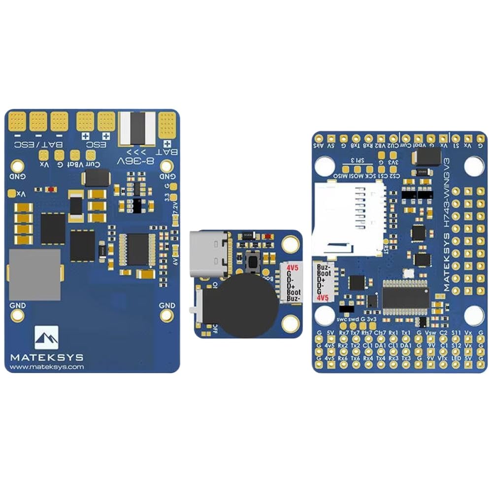 Kontroler lotu H743-WING V3 3-8S STM32H743VIT6 z OSD Baro kompatybilny z dronem wieloobrotowym o stałym skrzydle