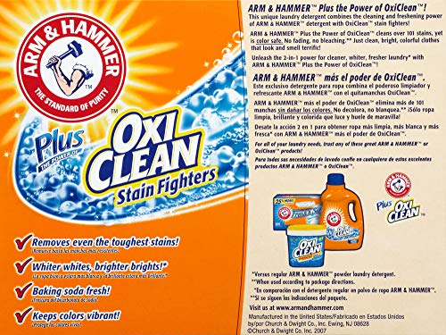 Arm & Hammer Plus Oxiclean Powder Laundry Detergent, Fresh Scent, 45 Loads #TOP1
