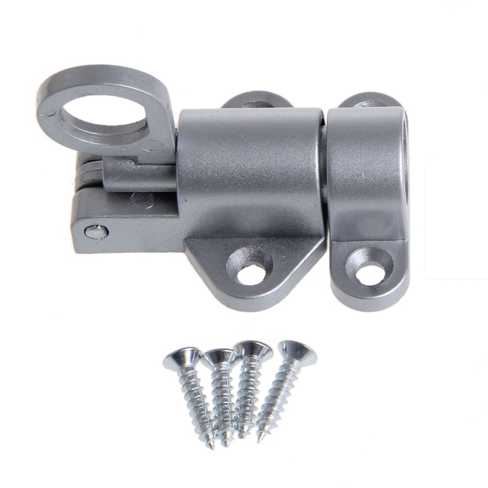 LIUZIKUN Aluminum Hasp for Automatic Door Locking Barn Door Pull Bounce Door Bolt Fence Gate for