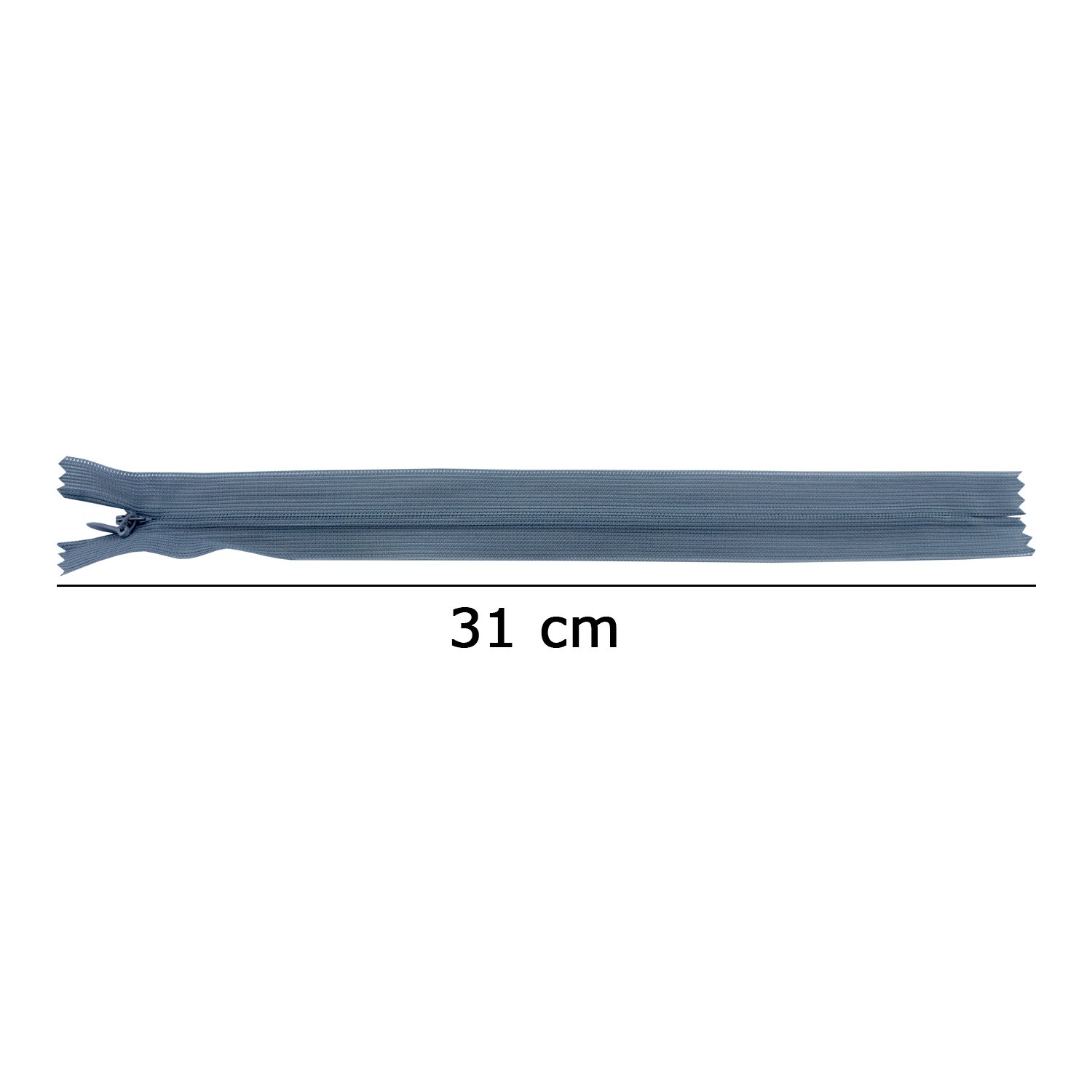 2 Stück Unsichtbare Reißverschlüsse Grau – 25,5 Cm (10 Zoll) Für Kleider & Hosen