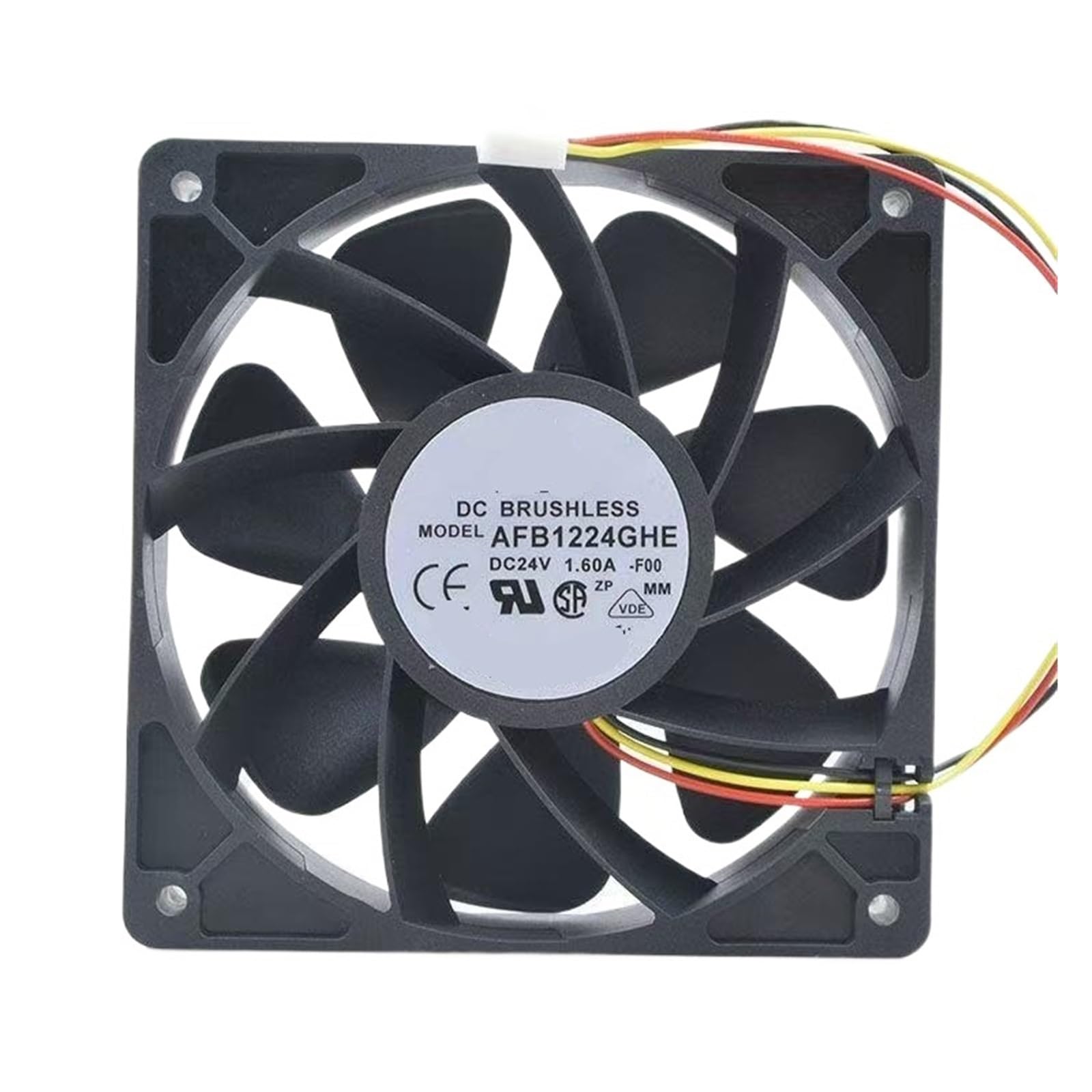 12038 Wentylator AFB1224GHE 120x120x38mm 24V 1.60A Podwójna piłka 5200RPM 240CFM Wentylator przemysłowy