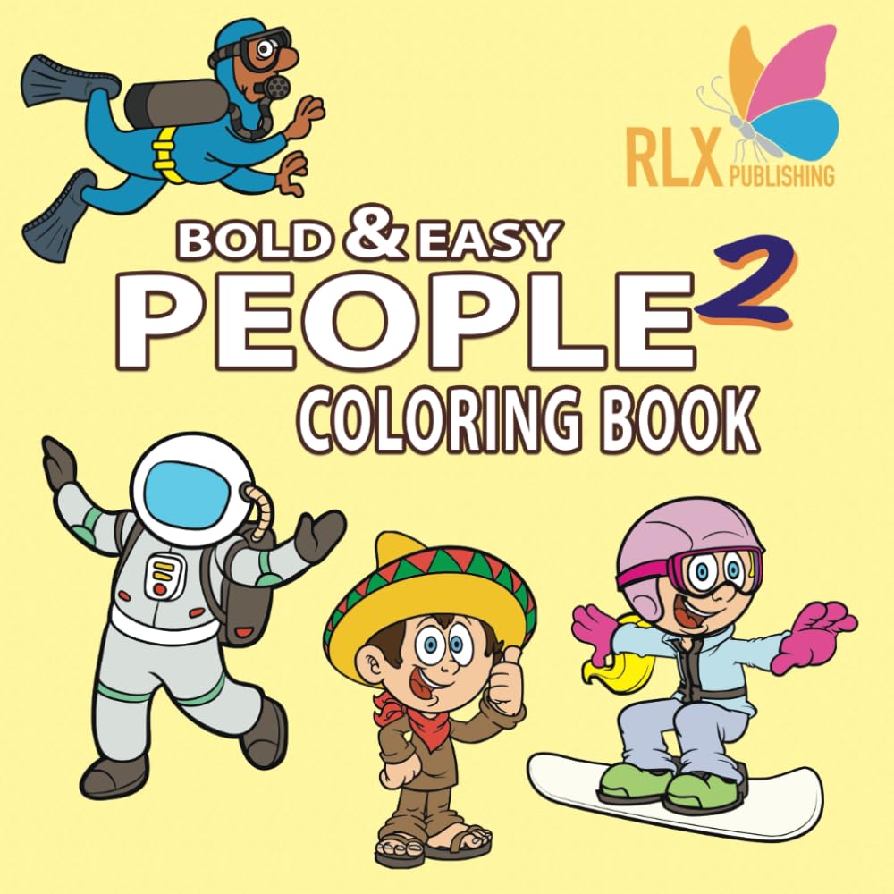People Coloring Book 2: Bold and easy (Coloring Books - Bold & Easy)