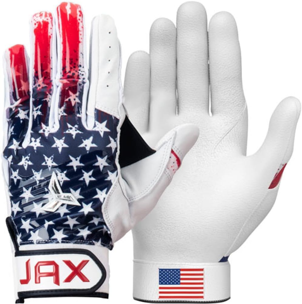 JAX Batting Gloves Youth Pro Model Batting Gloves Left