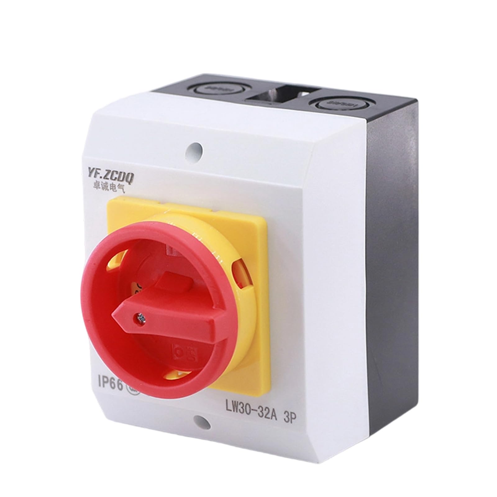 32 A, interruttore di separazione per esterni, alloggiamento ABS, per scopi elettrici industriali e commerciali, interruttore di separazione ad alta sicurezza