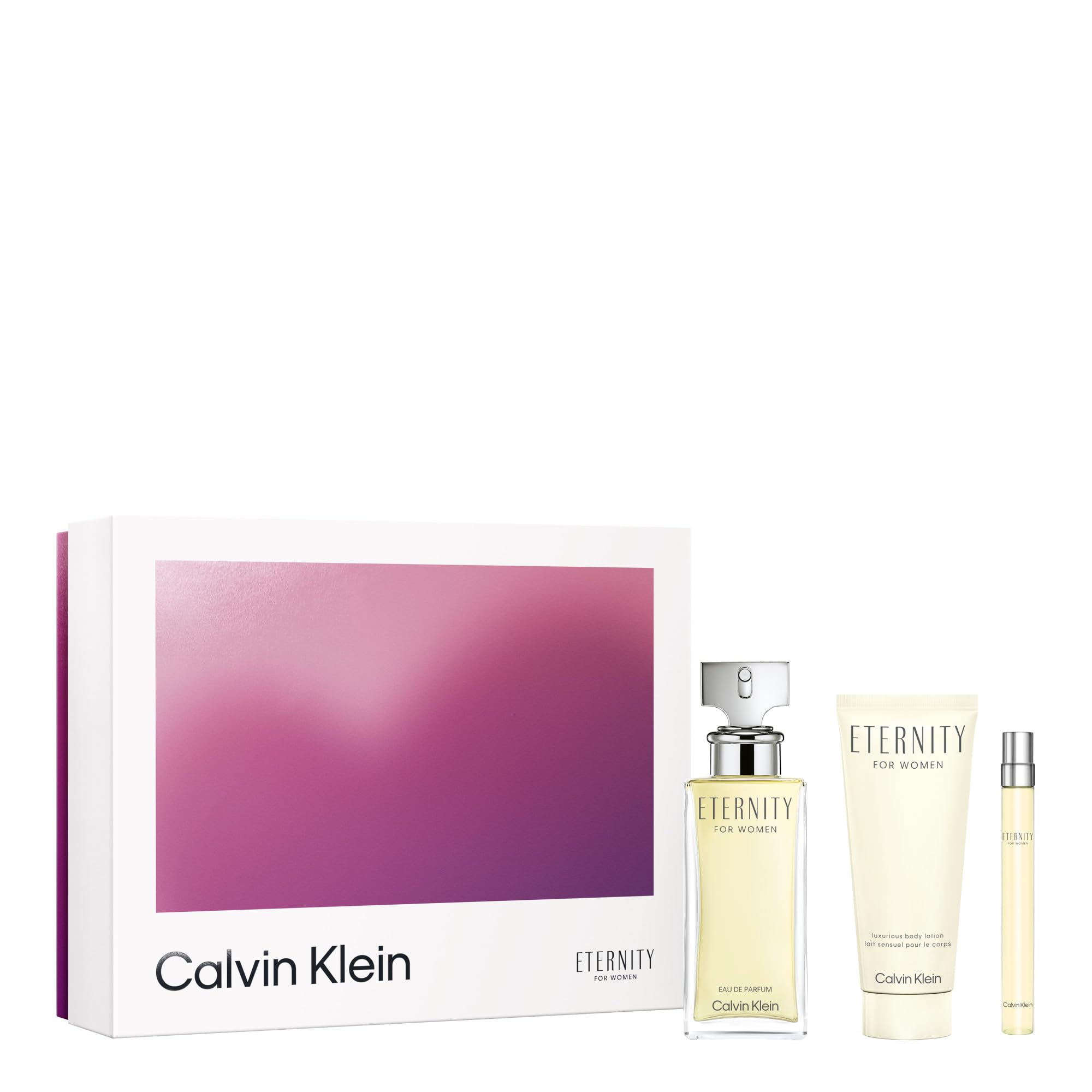 Calvin Klein Eternity Eau de Parfum for Women and Body Lotion Trio Gift Set - 3