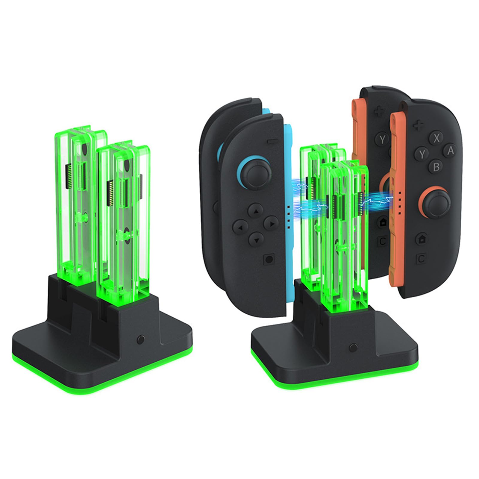 Stacja ładująca do kontrolerów Switch2 Uchwyt magnetyczny Podwójna orientacja Oświetlenie RGB Wskaźnik LED Kabel typu C