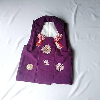 Amazon.co.jp: 七五三 3歳 女の子 着物 フルセット 古典 レトロ 紫 赤