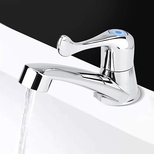 Miniatura 3 de Grifo de lavabo de baño ABS de plástico solo grifo frío grifo de agua lavabo de baño Accesorios de fregadero de cocina (B)