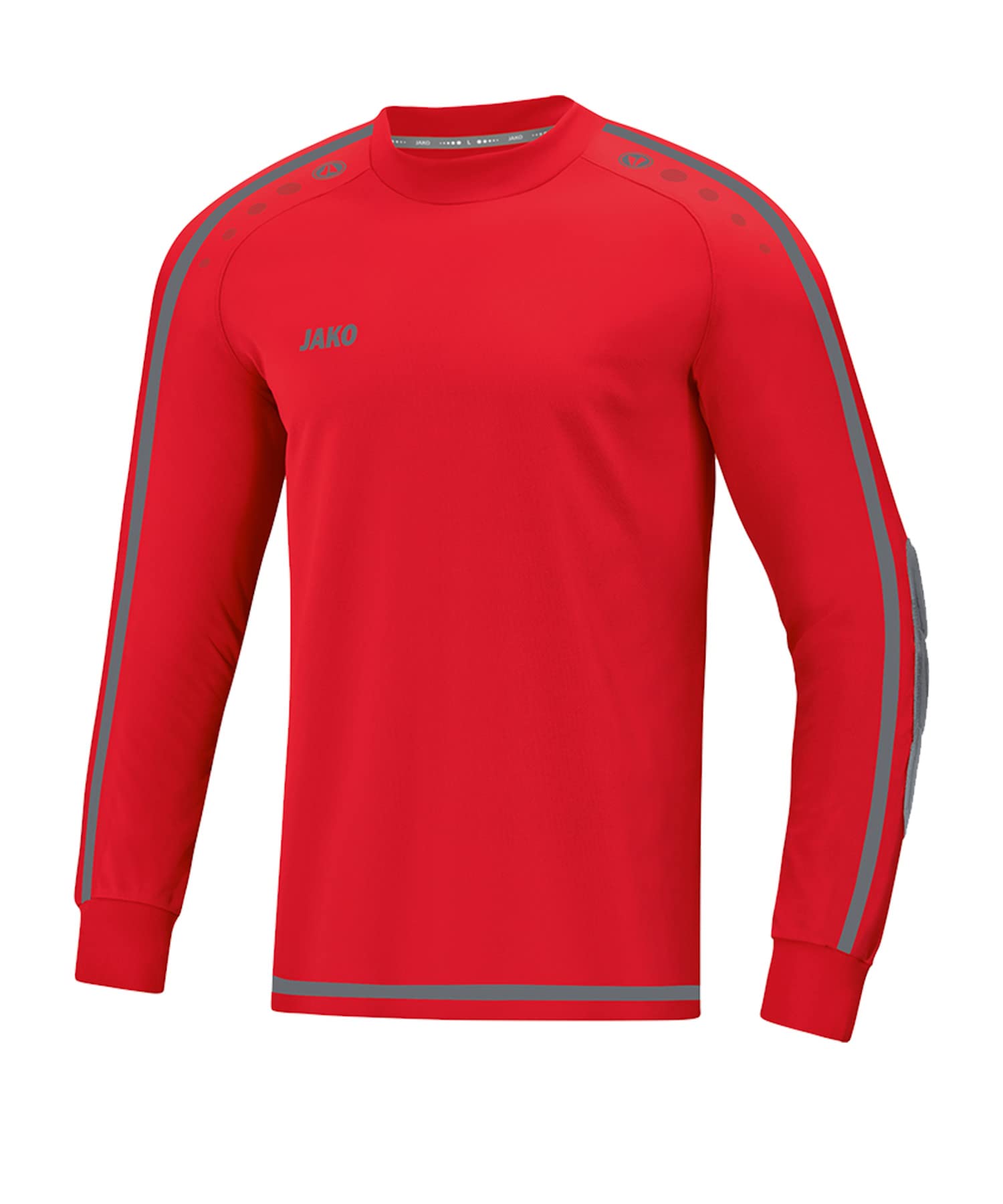 JAKO Men's Striker 2.0 goalkeeper jersey, sport red/anthracite, M
