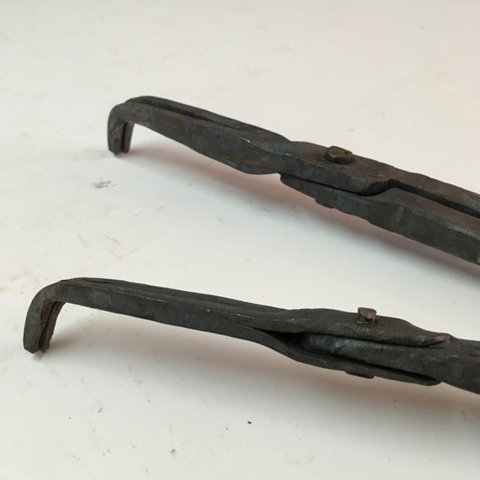Pince de forge Tenailles de forge Pince de forge à nez incurvé pour étau à enclume Tenaille de forgeron 36cm - 120cm pour l'ingénieur Forgeron Forge,36cm