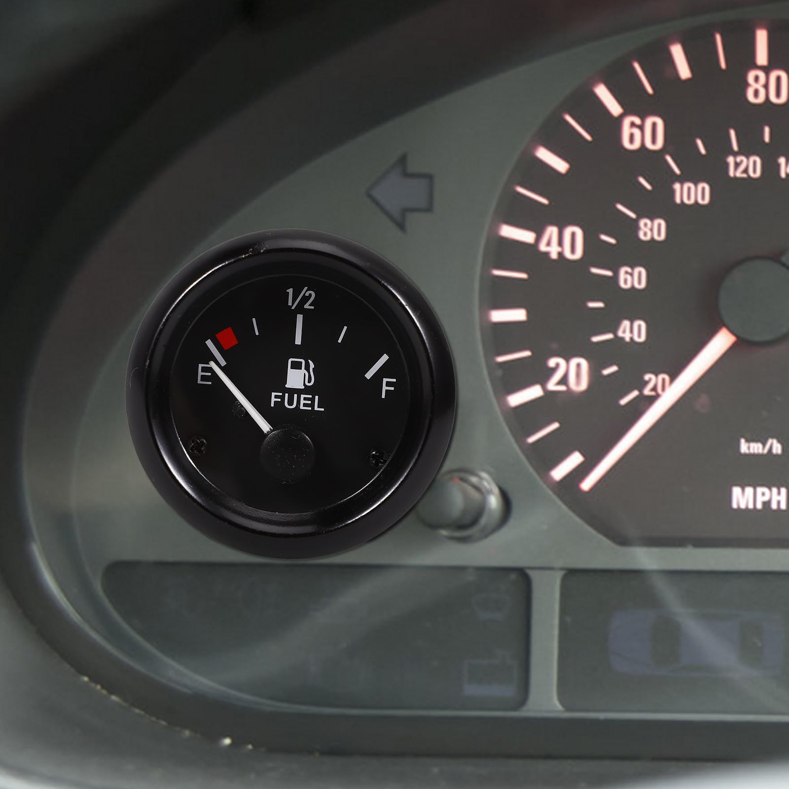 Happyyami 12v Ersatz Kraftstoffanzeige mit Hochheller Anzeige und Präziser Messung Abs und Eisen Material Passend für Auto zur Genauen Füllstandsanzeige