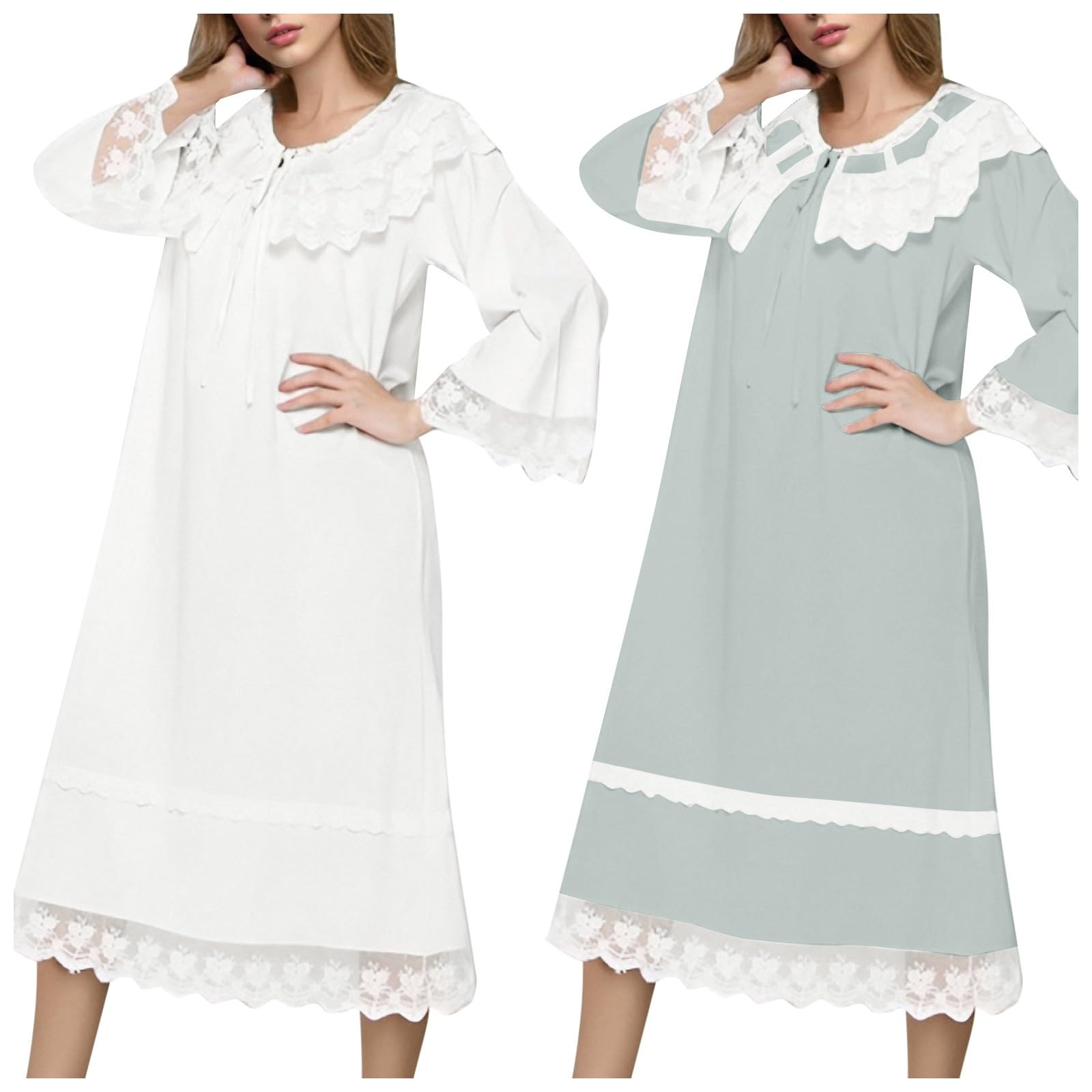 Generisch Schlafshirt Damen Nachthemd Lang Knöpfe Sexy Nachtwäsche Frauen Kostüm Nachthemden Für Baumwolle Pyjama Mit Knöpfen Zum Fasching Negligee Herzen Mädchen Schlaf Tshirt