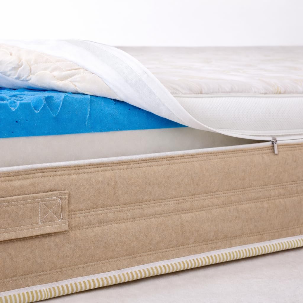 Materasso Matrimoniale Molle Insacchettate e Memory 160x190 H26 SFODERABILE + 2 CUSCINI OMAGGIO | Antiacaro, Anallergico | Struttura indeformabile Memo Pocket 800 (Altezza: 26cm, 160x190)