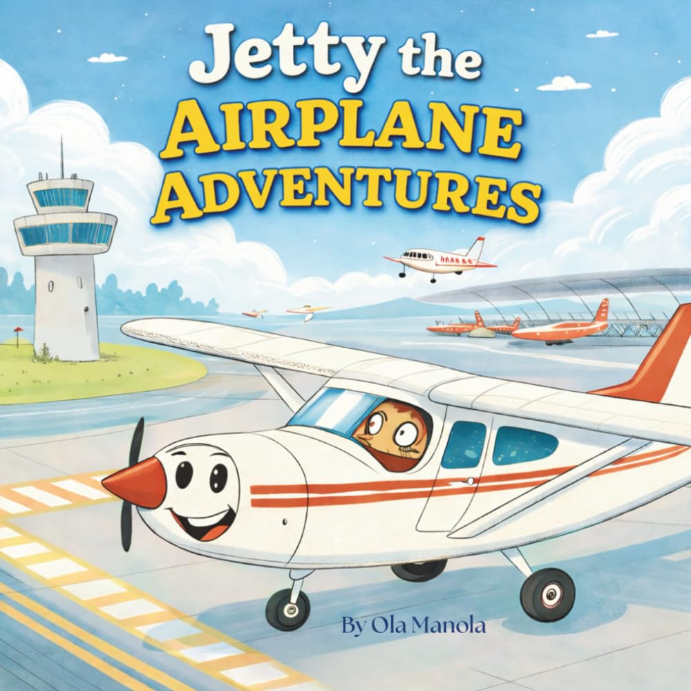 Jetty the Airplane Adventures: The Little Airplane Who Never Gave Up. Every page is fully illustrated with high-quality, colorful cartoon artwork