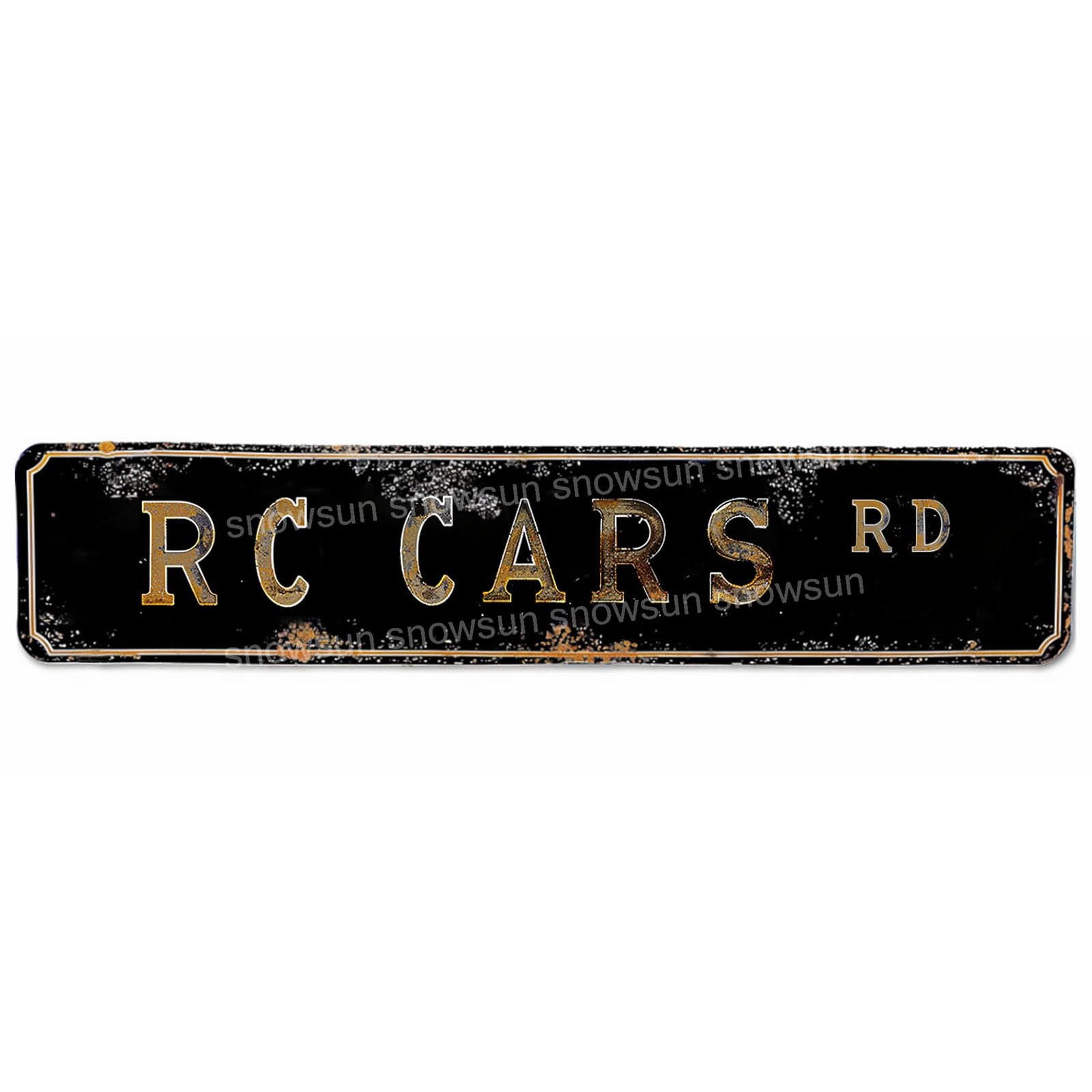 DTHNKL Rc Cars Way Vintage Metal Tin Sign 16x4 - Retro Decor for Home Bar Office Outdoor Garden Wall