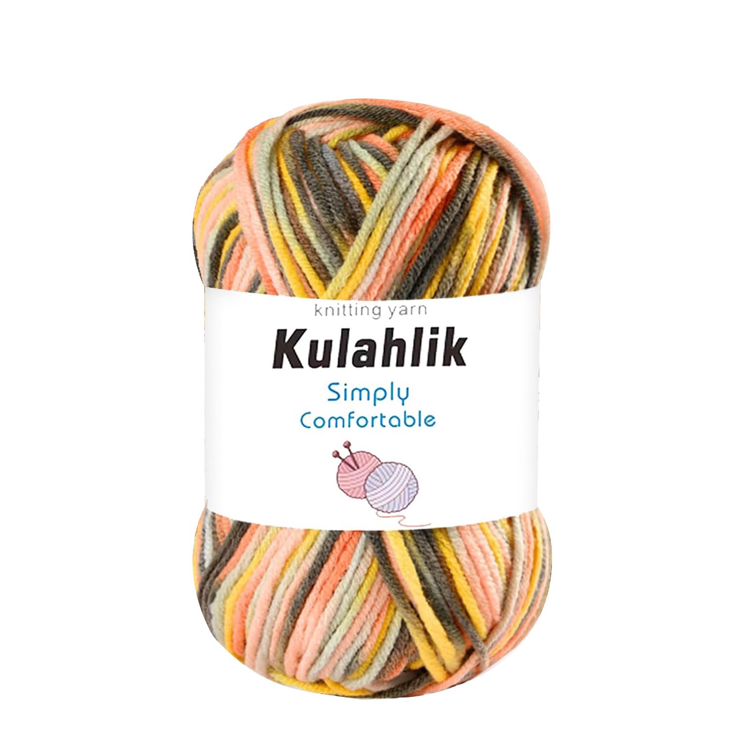 250g(5x50g) Acrylic Yarn for Crochet/Knitting, Colorful Gradient Yarn Thread, 5 Rolls Skeins, Perfect for Any Knitting Crochet and Crafts Mini Project — view 57