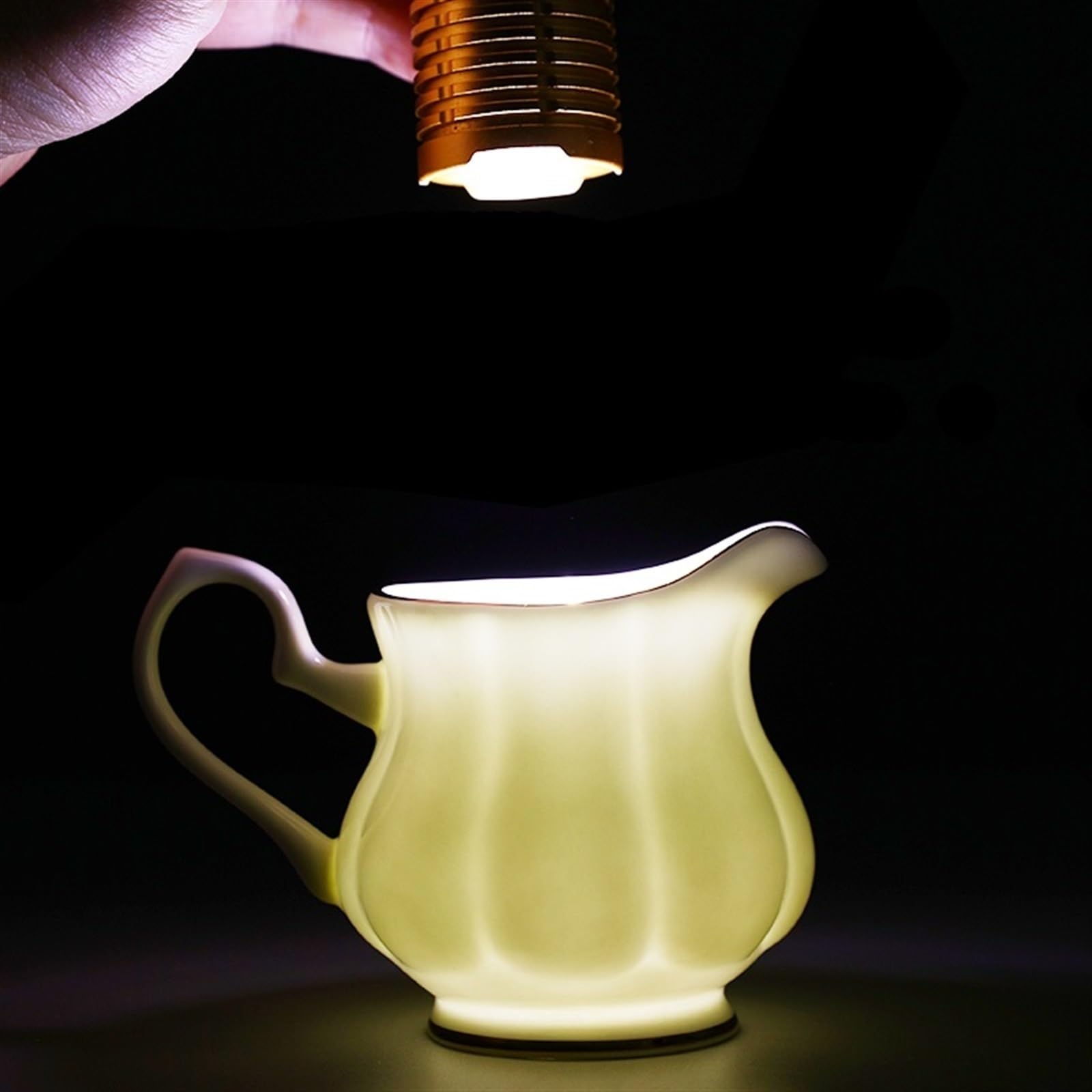 MRKU Pot à Lait, saucière, Tasse à Eau, pichet, Distributeur de crème et de café, sucrier avec poignée, 300 ML, en céramique, pour vinaigrettes, bouillons