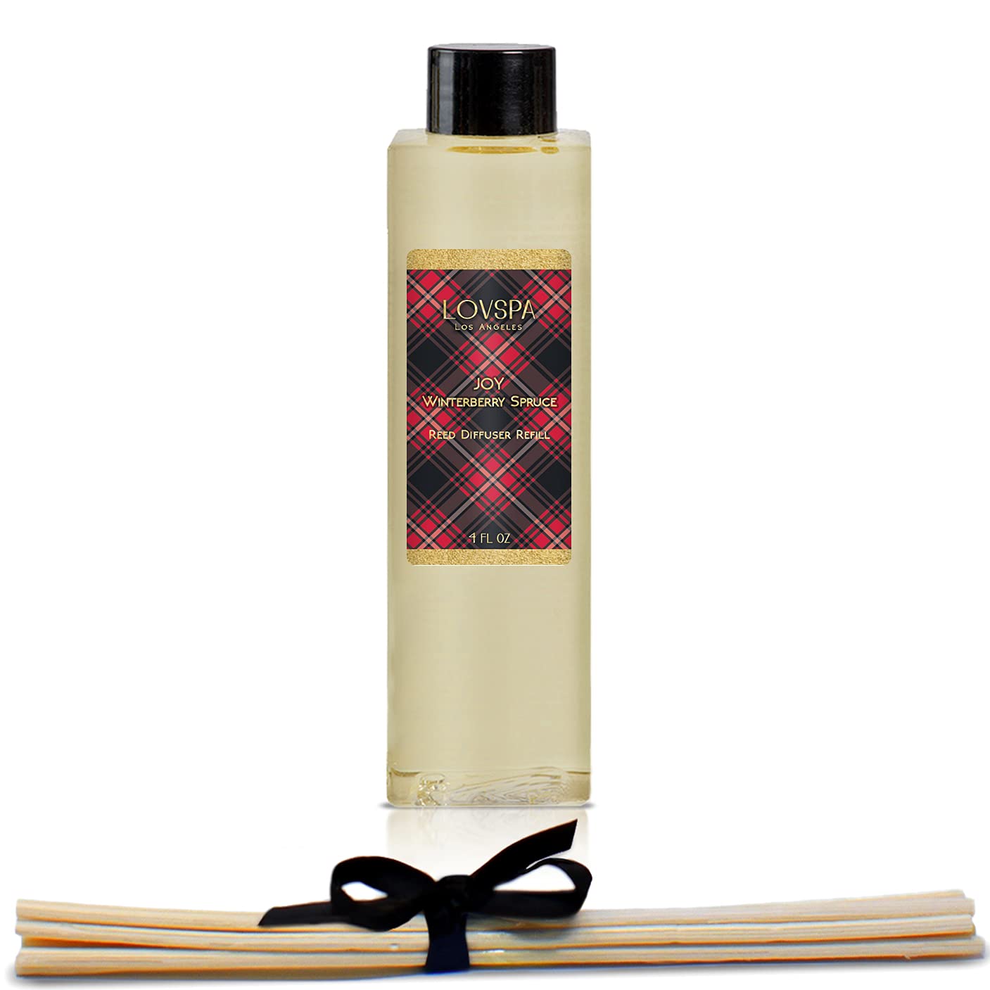 LOVSPAJoy Winterberry Spruce Diffuser Oil - Holiday Essential Oils for Diffuser Refill & Air Freshener Room Spray - Long-Lasting & Natural Home Fragrance, Scented Oil for Diffusers, USA Made, 4oz