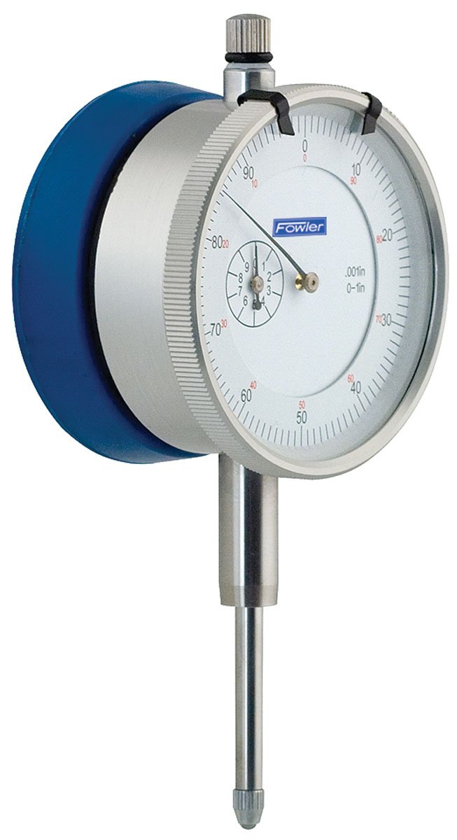 Fowler Full Warranty AGD Indicator and Magnetic Back, 52-520-485-0, 0-1" Measuring Range, 0.001" Graduation Interval, 1" Travel, 2.25" Diameter