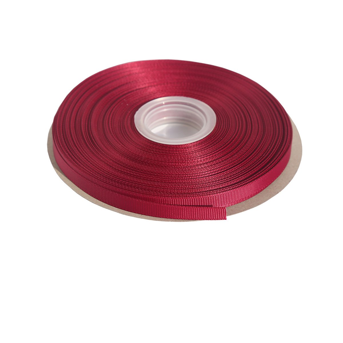 Itisparkle Burgundy 275# 6Mm Width (1/4") Grosgrain Ribbon 45 Meters (Full Reel) Crafts Gift Wrap Floristry - Ribbon