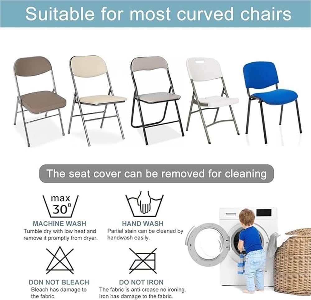 Set di 2 coprisedia elastici per sala da pranzo e ufficio, per decorare la casa, riunioni ed eventi, universali, facili da installare, 15,6 pezzi