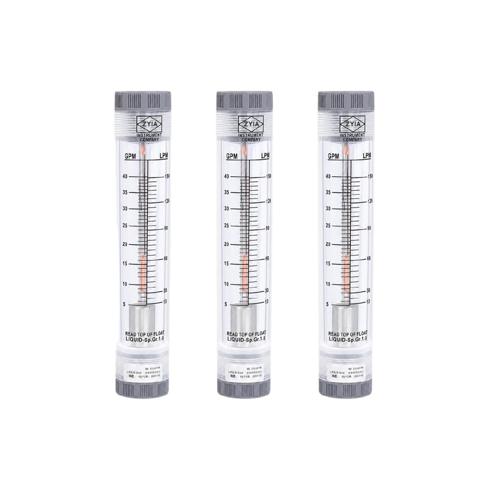 Rotámetro acrílico 0,3-40Nm3/h del medidor de Flujo de Gas de tubería de LZM-15G en línea(1.6-16Nm3-H)