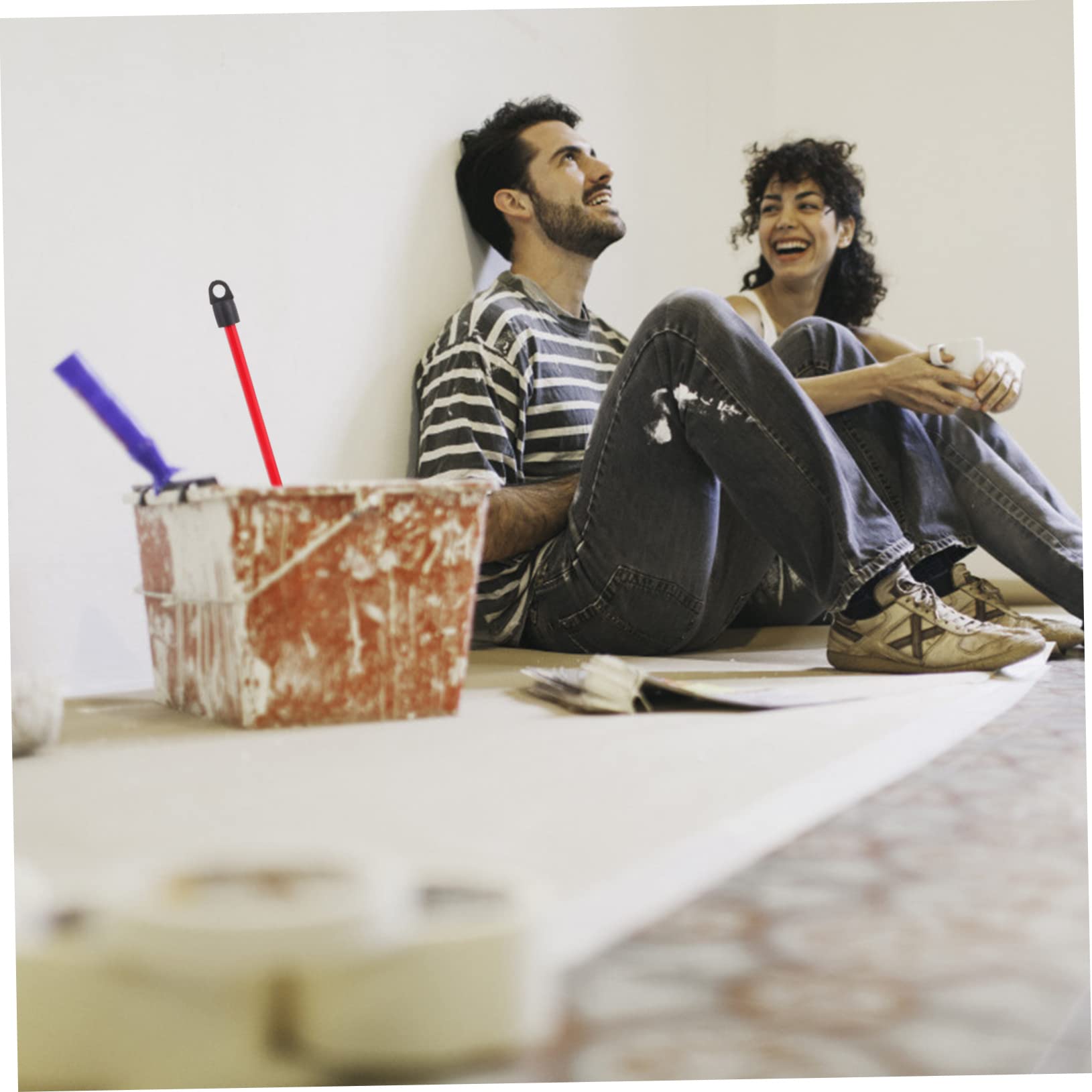 Balacoo 2pcs Paint Stirrer Rods 40x6cm Heavy Duty Cement Paint Paddle Mixers for