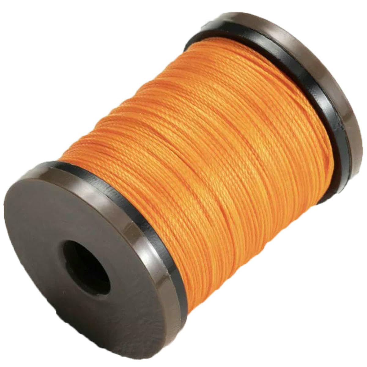 0.4-0.8mm Round Waxed Thread for Leather Craft Sewing Jewelry Round Wax Coated Thread for Braided Bracelets Leather Sewing-25- Orange Yellow-0.4.0mm 110m