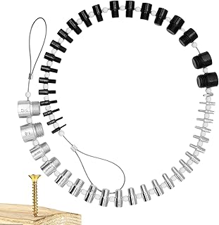 Nut and Bolt Thread Checker - Bolt Measuring Tool,Screw Thread Gauge a Pocket Tool for Measuring Nut Bolt Sizes Check Nuts and Bolts Inch and Metric Kumprohu