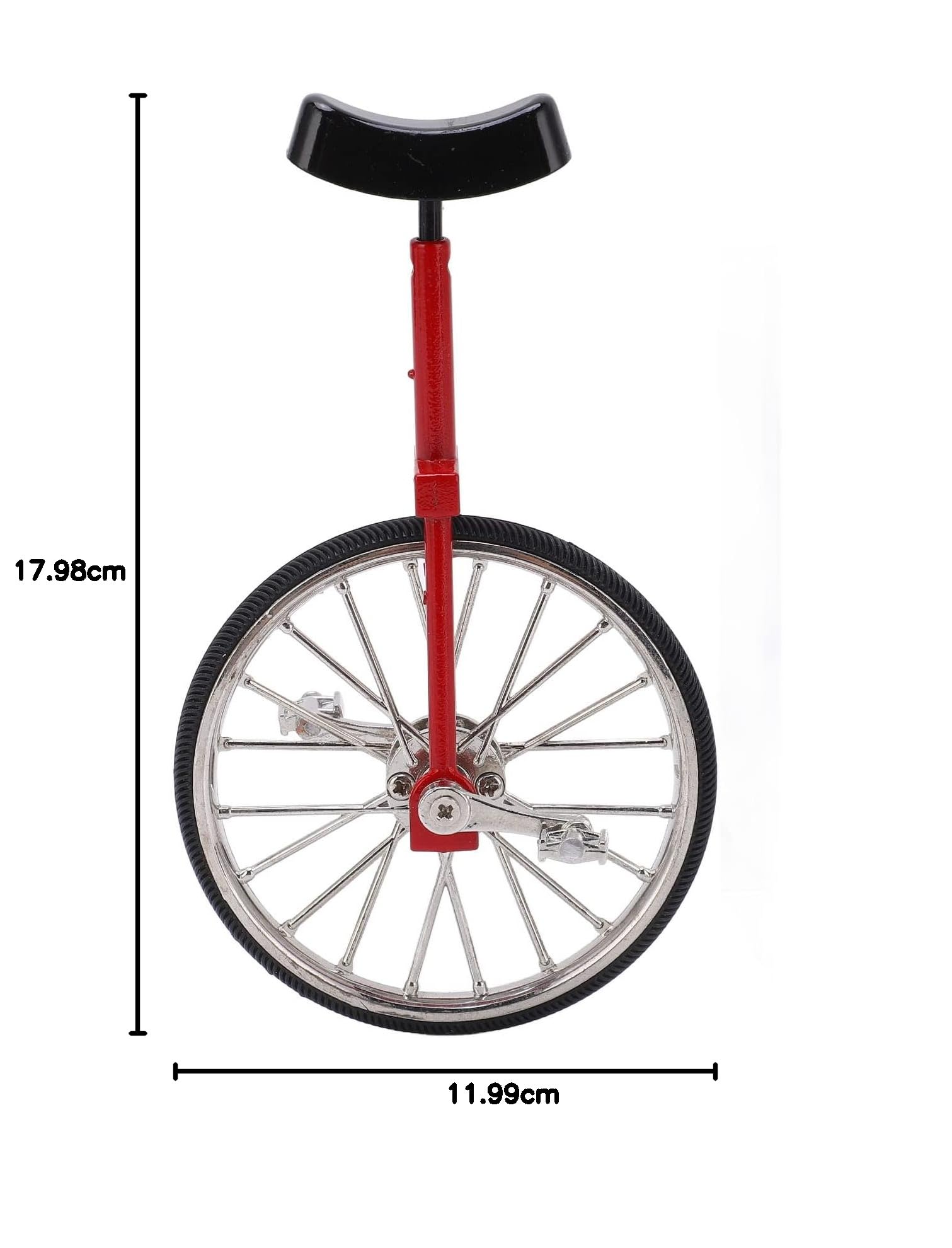Brrnoo Uniciclos para Adultos, Juguete de Monociclo Modelo de Monociclo Simulado Diseño Vívido Hermoso Exquisito Aleación de Aleación de una Sola Rueda Adorno para Bicicleta de Joy