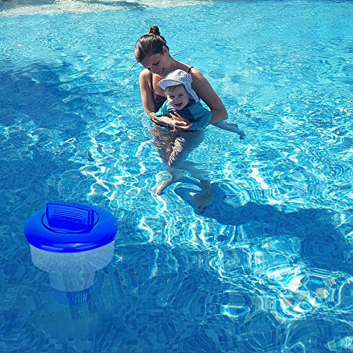 Lalapool Large Premium Pool Dispenser,Strong Floating Pool Chlorine Dispenser ,Fits 3" Chlorine Tablets, Release Adjustable For Indoor & Outdoor Swimming Pool Hot Tub Spa (Large) #TOP5