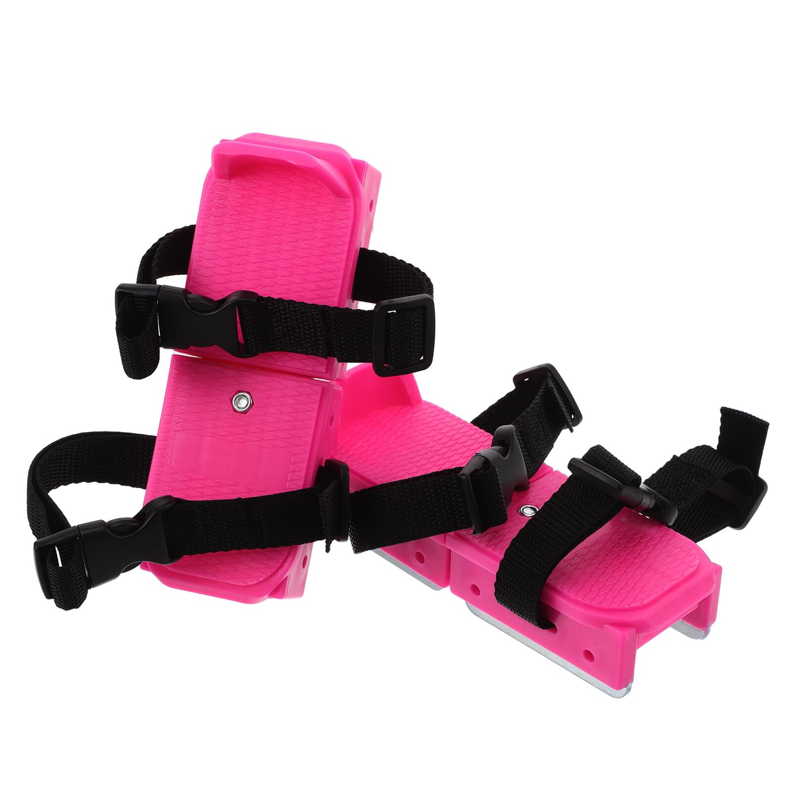 Mikinona Scarpe da Ghiaccio Mini Sci in Pp e Metallo per Ragazzi Principianti Regolabili Adattabilità Multiscena e Comfort per attività All'aperti Invernali