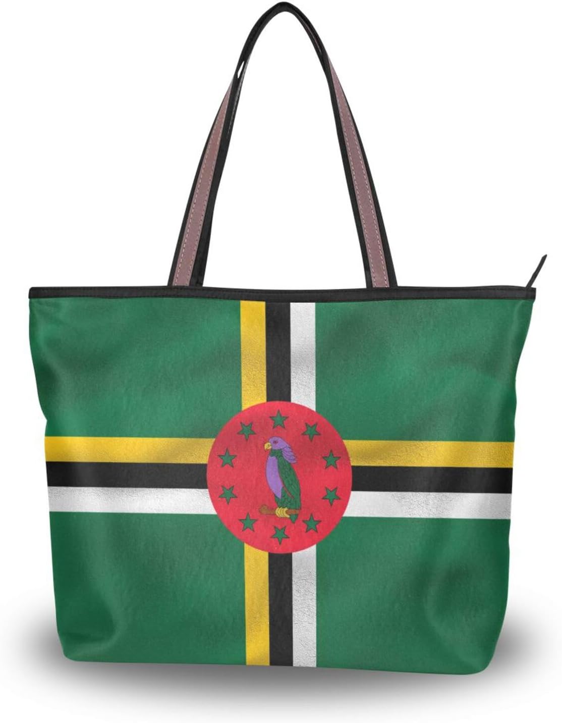 Women Top Handle Bag Large Beach Tote Bag with Zipper Weekender Handbag