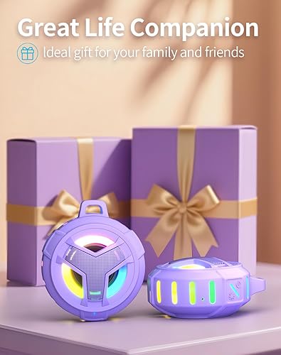 Miniatura 7 de EBODA Altavoz de ducha Bluetooth, IP67, impermeable, portátil, inalámbrico, pequeño, flotante, tiempo de reproducción de 24 horas para el hogar