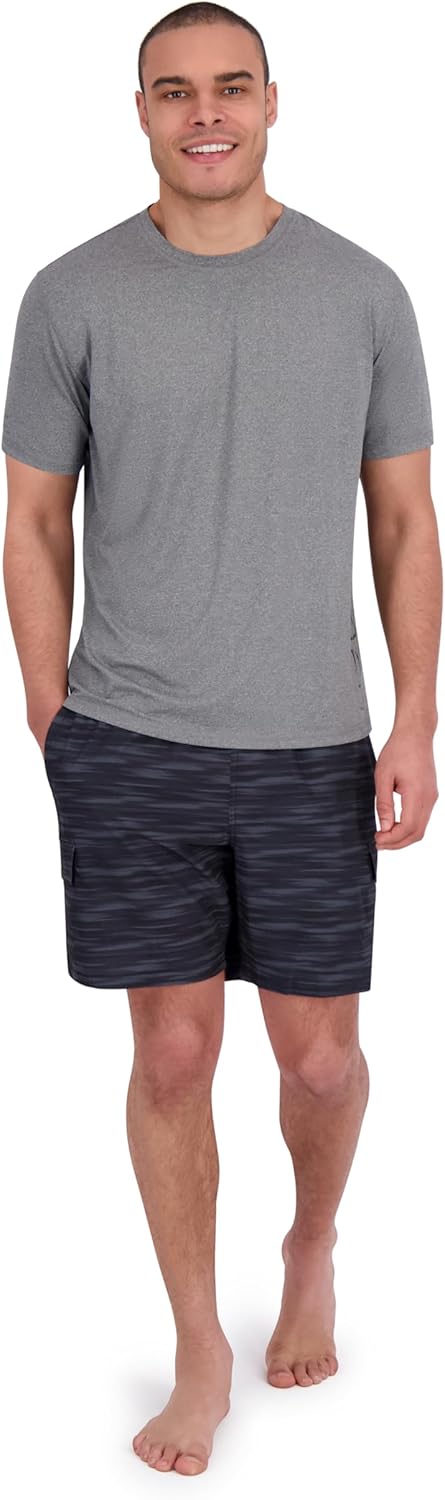 Spyder Men's Short Sleeve Rashguard – Quick-Dry Swim Shirt with Sun Protection, Performance Top - Image 2