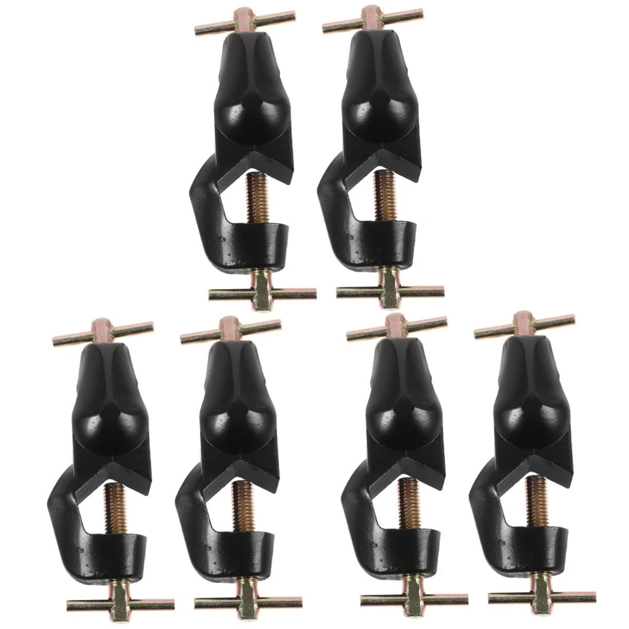 ULTECHNOVO 3 Sätze Kreuzclip Tischklammern Fixed Clip Kreuzklemme Multifunktionswerkzeug Stabklemme Boss-kopf-clip-halter Laborständerhalter Klemmen Für Laborstative Bakelit 2 Stück * 3