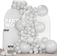 Vista 54 de PartyWoo Globos Verde Azulado 140 Piezas Diferentes Tamaños de 18 12 10 5 Pulgadas Turquesa Verde Azulado Oscuro Kit de Arco de Globos para Baby