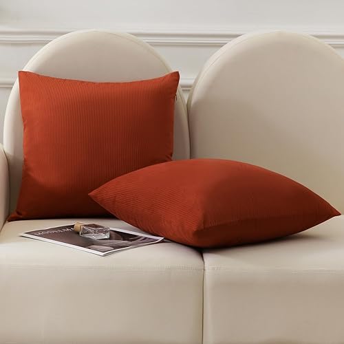 Miniatura 3 de JIAHANNHA Juego de 2 fundas de almohada de terciopelo azul gris de 12 x 20 pulgadas, fundas de cojín cuadradas con diseño de rayas suaves y