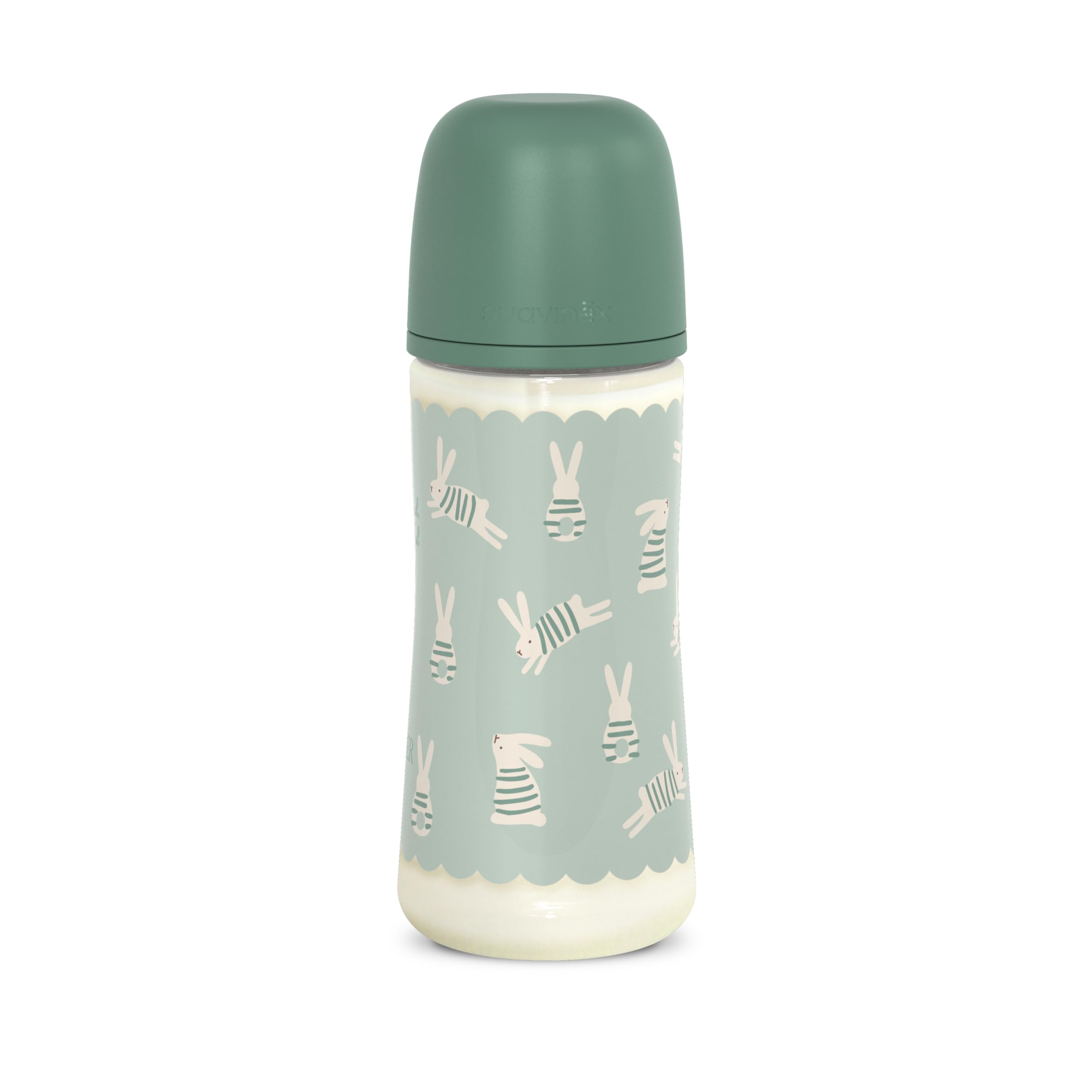 Suavinex, Biberón de 360 ml, con Tetina Fisiológica SX Pro de Silicona, con válvula Anticólico, de Flujo Denso (L), para Líquidos Densos, Apto Papillas Líquidas. Bebés +6 Meses. Wonder, Verde — view 10