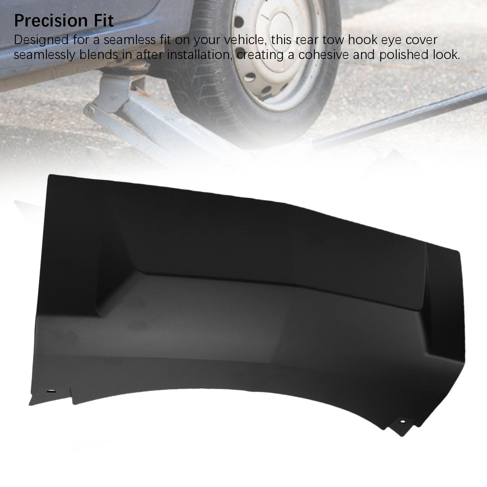 aqxreight Tappo di Copertura del Gancio di Traino del Paraurti Posteriore Materiale Durevole in PP Antiurto di Ricambio per la Protezione degli Occhi di Traino Posteriore del Veicolo (BLACK)