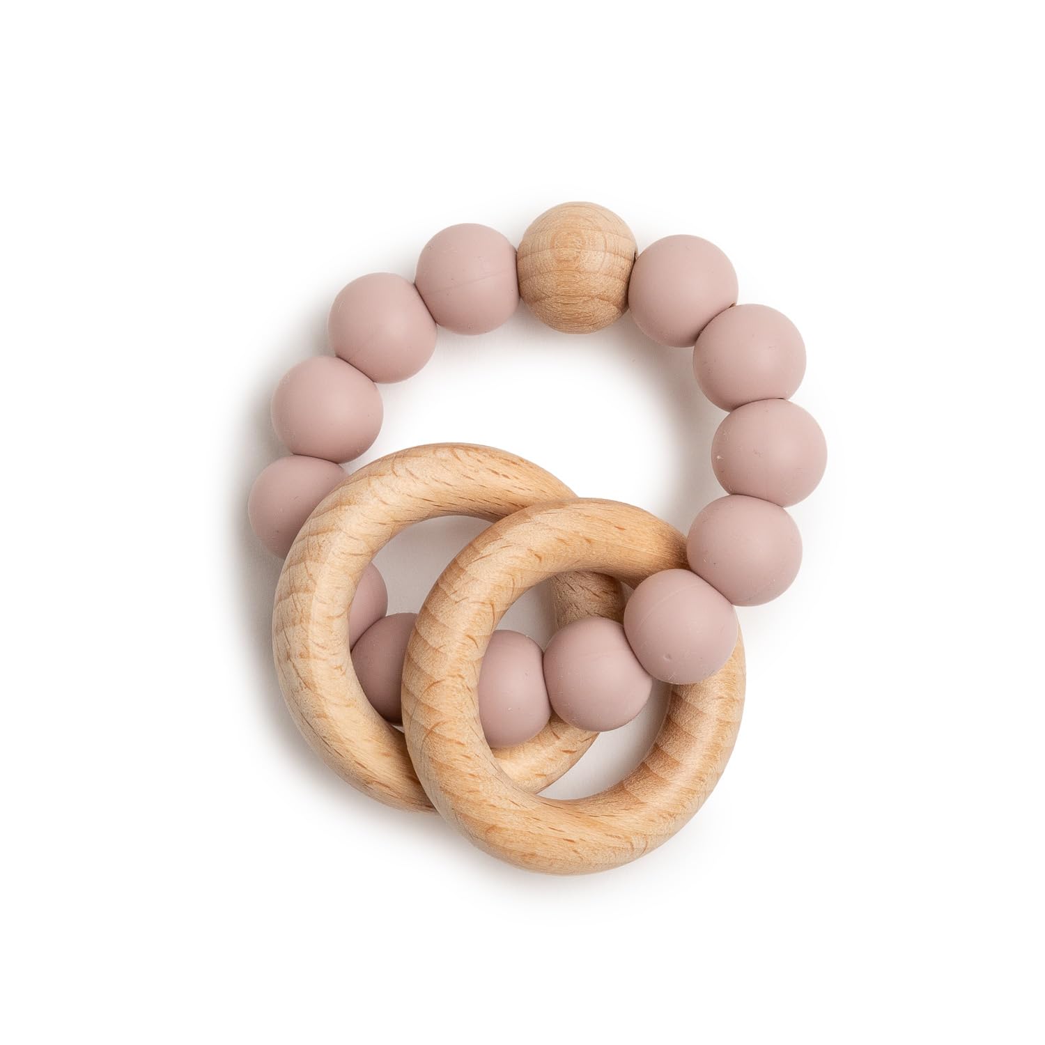 Muselinas Bebe Algodon | Regalos para Bebes Recien Nacidos | 2 Muselinas + Mordedor y Chupetero | Ecológico y Orgánico (Rosa) | BebeDeParis