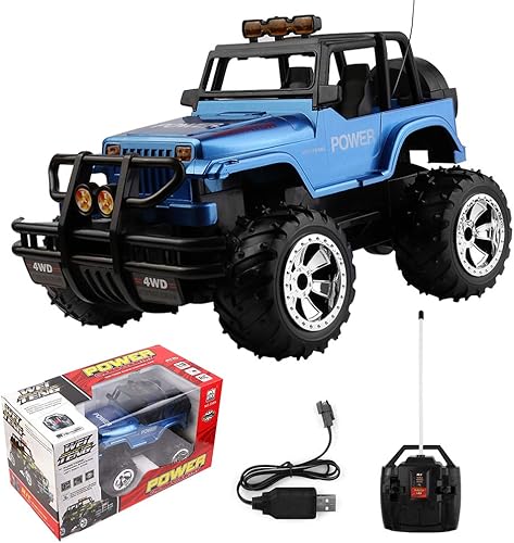 BPC Coche de juguete para niños, deportes extremos, multiterreno, vehículo deportivo resistente con control remoto de función completa