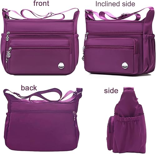 Miniatura 3 de Bolsos cruzados para mujer, bolso de hombro espacioso con múltiples bolsillos, bolso cruzado a la moda, bolso de mano con asa superior